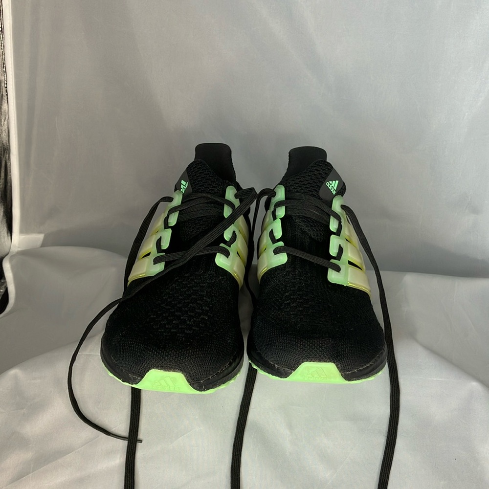 Adidas black and green ultra boost men’s size 10 shoes